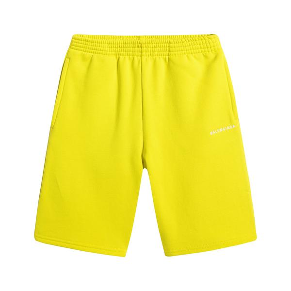Boys & Girls Yellow Logo Cotton Shorts