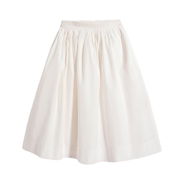 Girls White FF Logo Skirt