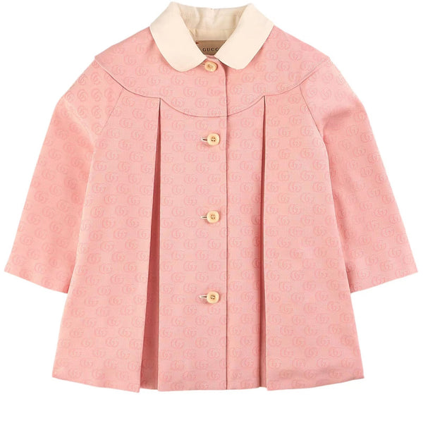 Baby Girls Pink Cotton Coat