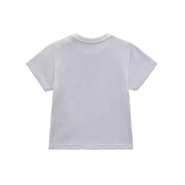 Baby Boy & Girls White Cotton T-Shirts