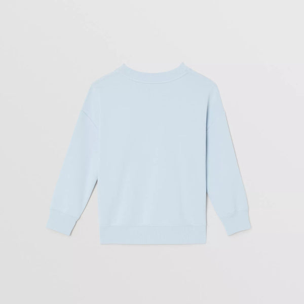 Boys & Girls Blue Logo Cotton Sweatshirt
