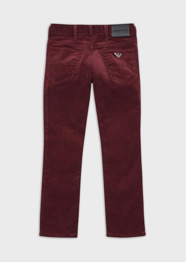 Boys Wine Red Corduroy Trousers