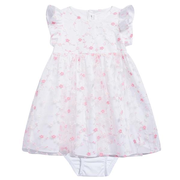 Baby Girls Strong Pink Cotton Dress