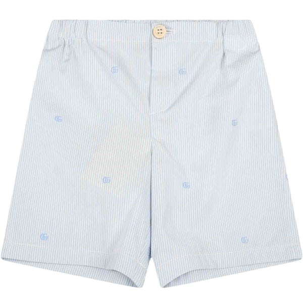 Baby Boys Blue Stripes Cotton Shorts