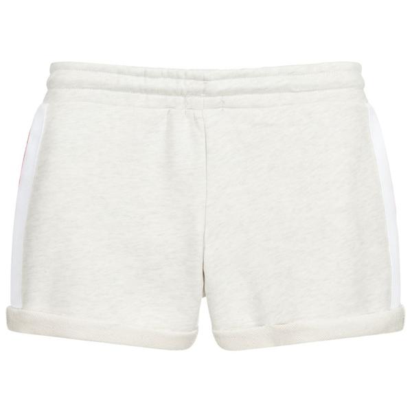 Girls Grey Cotton Shorts