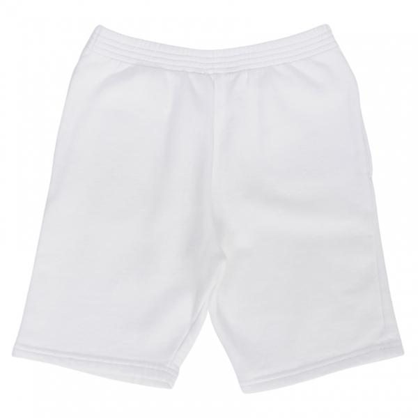 Boys & Girls White Logo Cotton Shorts