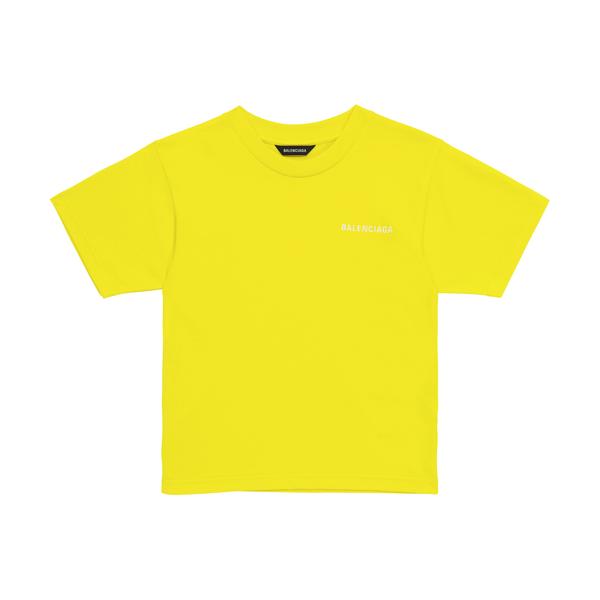 Boys & Girls Yellow Embroidery Logo T-Shirt