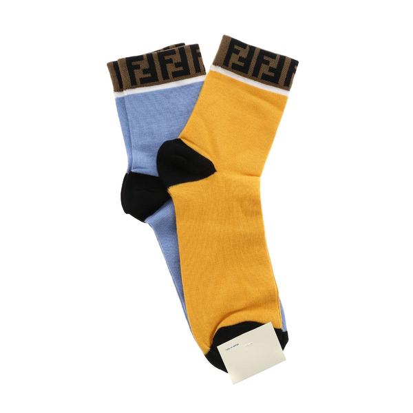 Boys & Girls Blue Logo Cotton Socks (2 Pack)