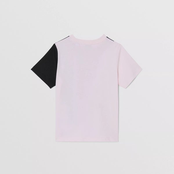 Girls Pink Deer Cotton T-Shirts
