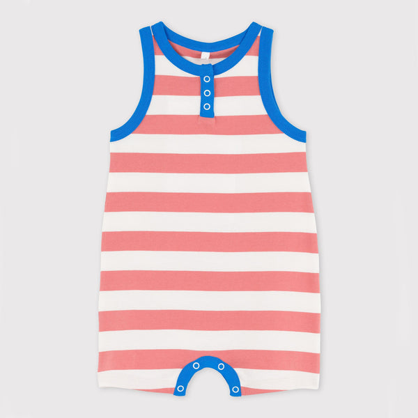 Baby Boys & Girls Pink Stripe Babysuit