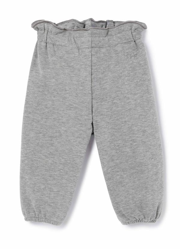 Baby Girls Grey Cotton Trousers