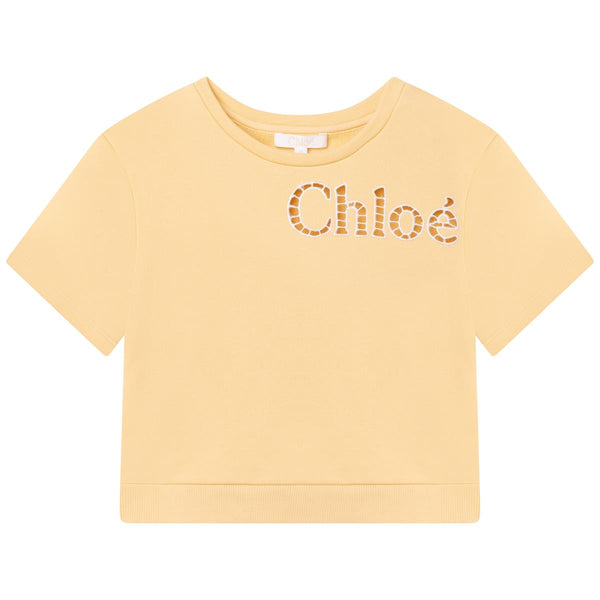 Girls Yellow Logo T-Shirt