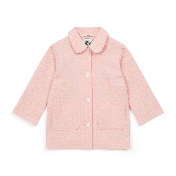 Girls Pink Cotton Coat