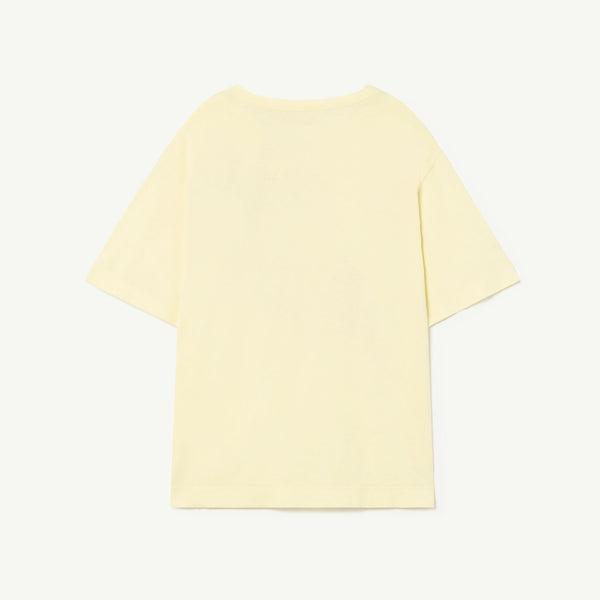 Boys & Girls Yellow Rabbit Printed Cotton T-Shirt