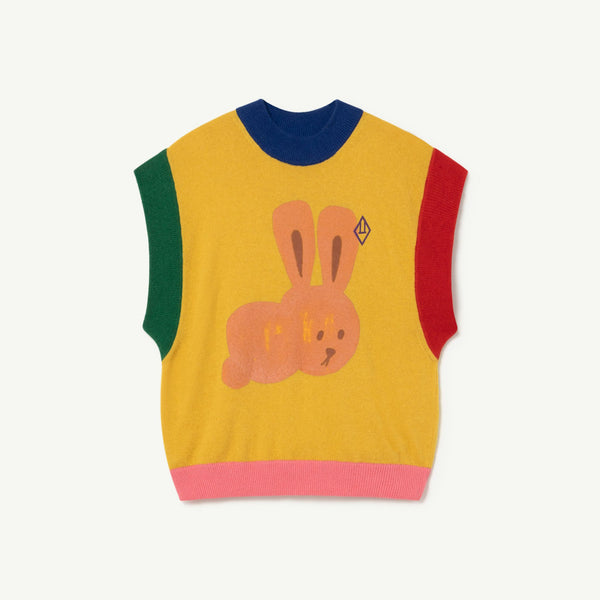 Boys & Girls Yellow Rabbit Knit Vest