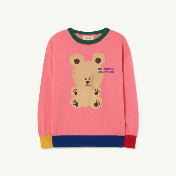 Boys & Girls Pink Bear Sweater