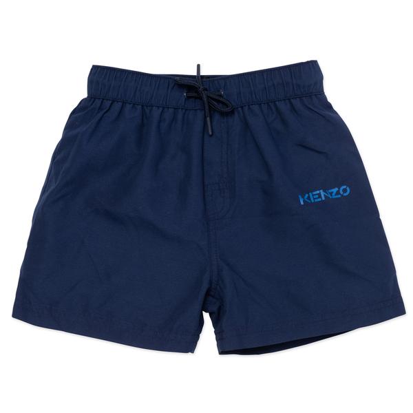 Boys Navy Logo Swim Shorts