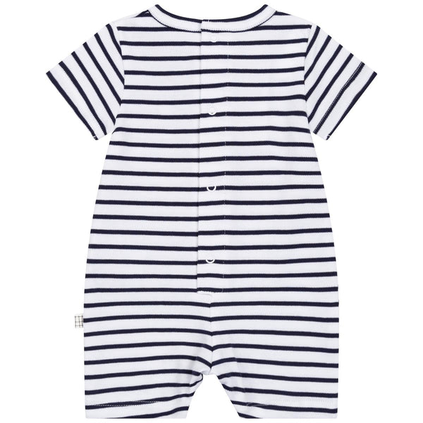 Baby Boys & Girls Black Stripe Babysuit
