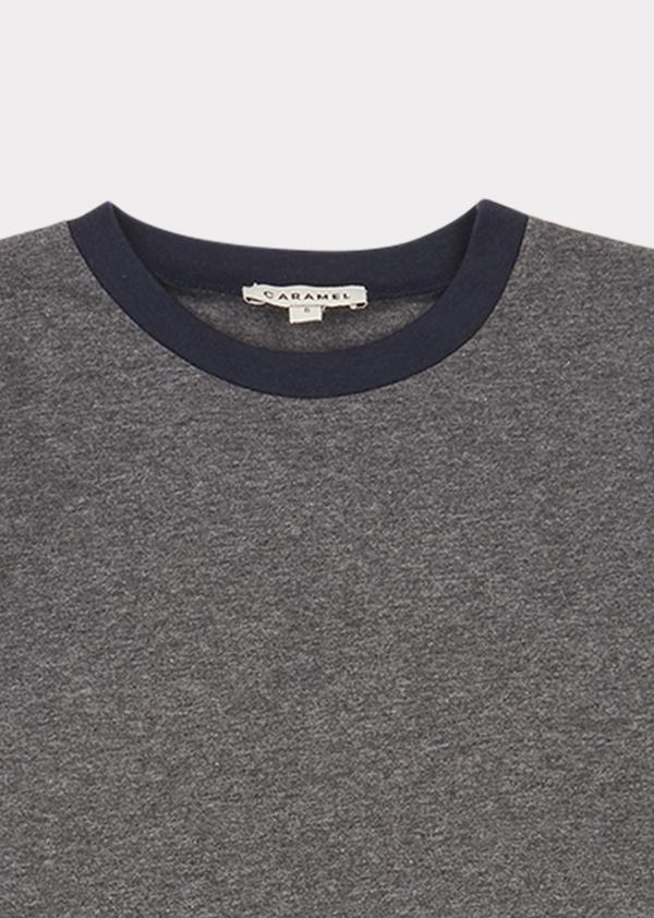 Boys & Girls Grey Melange Crake T-Shirt