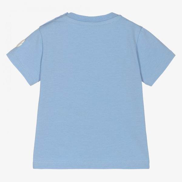 Baby Boy & Girls Blue Cotton T-Shirts