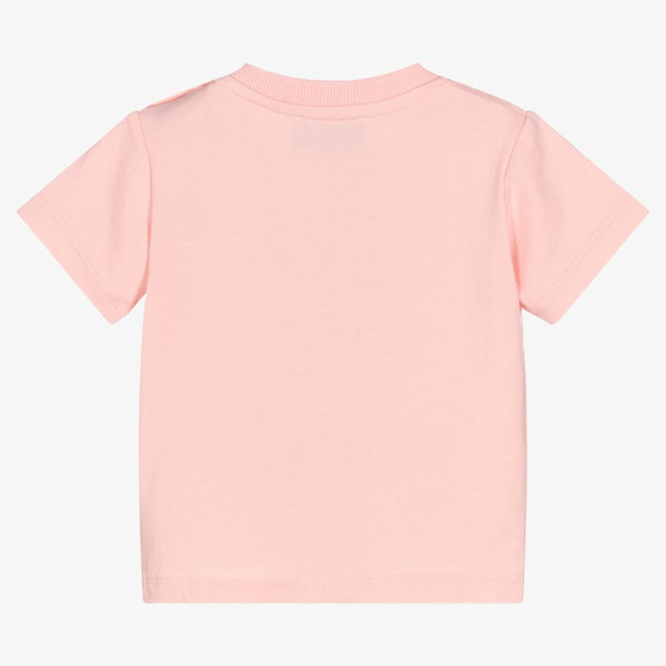 Baby Boy & Girls Pink Cotton T-Shirts