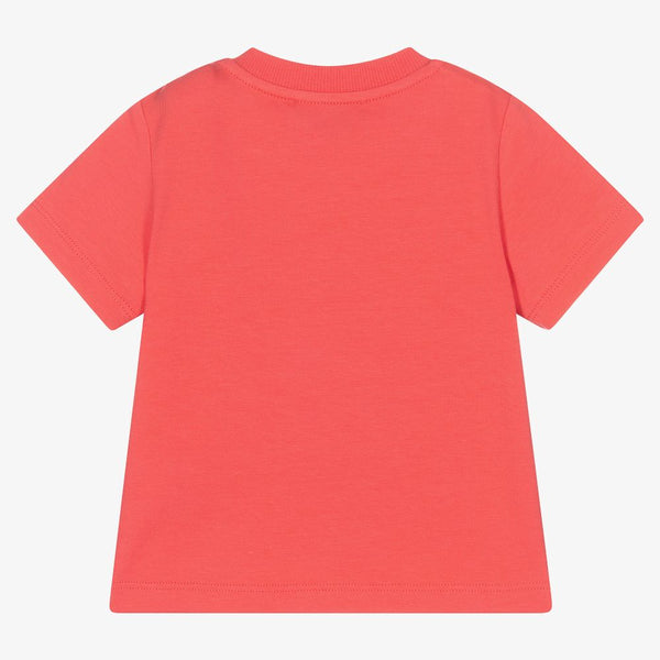 Baby Boys & Girls Pink Bear Cotton T-Shirts