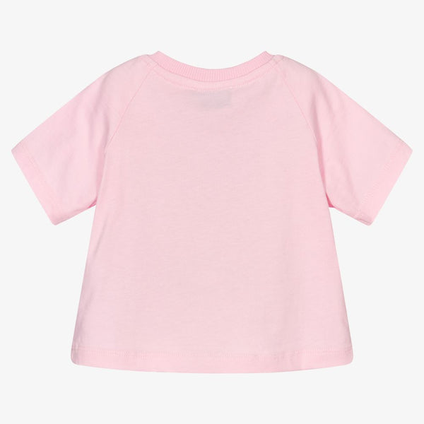 Baby Boys & Girls Pink Cotton T-Shirts